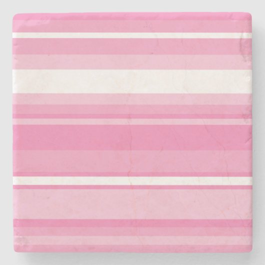 Roze strepen stenen onderzetter (Voorkant)