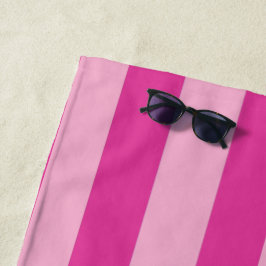 Roze strepen strandlaken