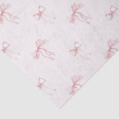 Roze Strepen Strikken Verjaardag Tissuepapier (Detail)