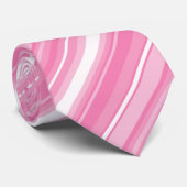 Roze strepen stropdas (Opgerold)