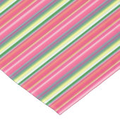 Roze strepen tafelkleed (Gekanteld)