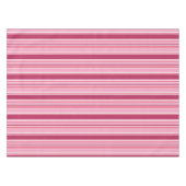 Roze strepen tafelkleed (Voorkant (Horizontaal))