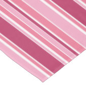 Roze strepen tafelkleed (Gekanteld)