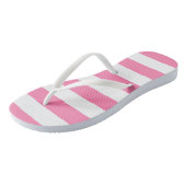Roze strepen Teenslippers (Schuin)