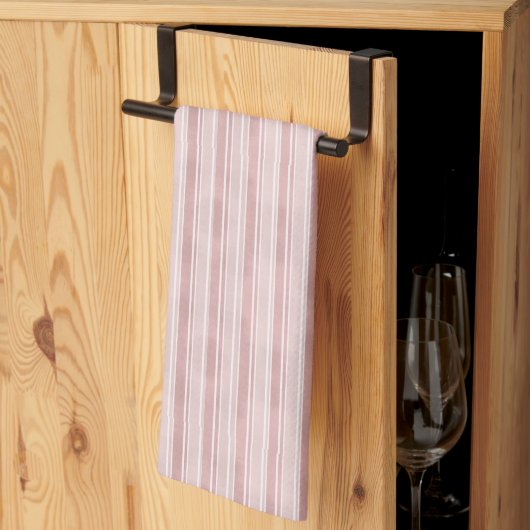 Roze Strepen Theedoek (Derde Gevouwen)