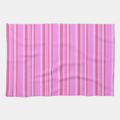Roze strepen theedoek (Horizontaal)