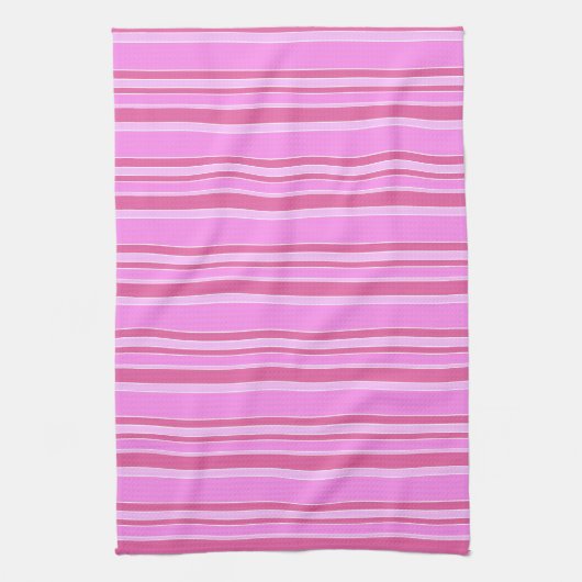 Roze strepen theedoek (Verticaal)