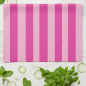 Roze strepen theedoek (Gevouwen)