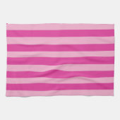 Roze strepen theedoek (Horizontaal)