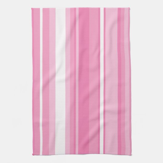 Roze strepen theedoek (Verticaal)