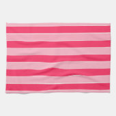 Roze strepen theedoek (Horizontaal)