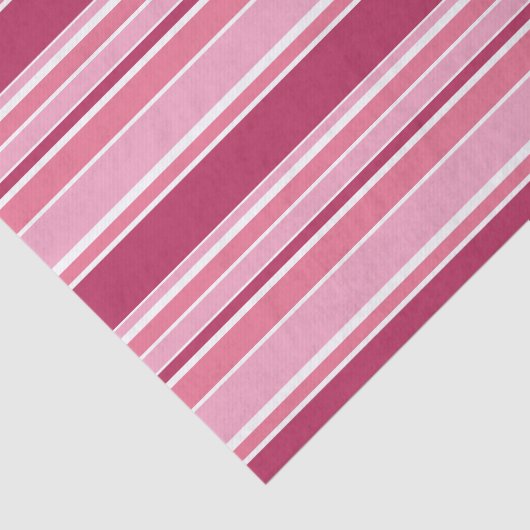 Roze strepen tissuepapier (Detail)
