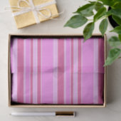 Roze strepen tissuepapier (Geschenk)