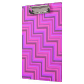 Roze strepen trappenpatroon klembord (Links)