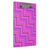 Roze strepen trappenpatroon klembord (Rechts)