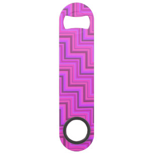Roze strepen trappenpatroon speed flessenopener