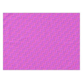 Roze strepen trappenpatroon tafelkleed (Voorkant (Horizontaal))