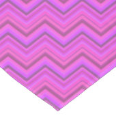 Roze strepen trappenpatroon tafelkleed (Gekanteld)