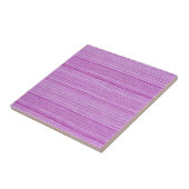 roze strepen van textiel tegeltje (Zijkant)