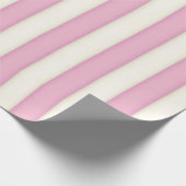 Roze Strepen Victoriaans Sprookje Prinses Wrapping Cadeaupapier (Hoek)