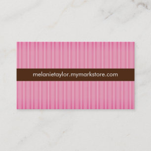 Roze strepen Visitekaartje
