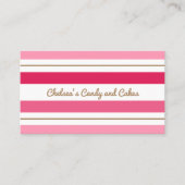 Roze strepen Visitekaartje (Voorkant)