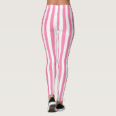 Roze strepen voor de lente leggings (Achterkant)