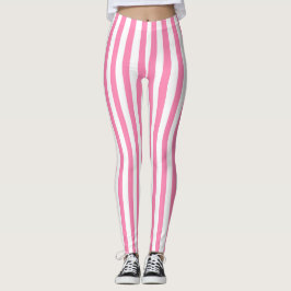 Roze strepen voor de lente leggings