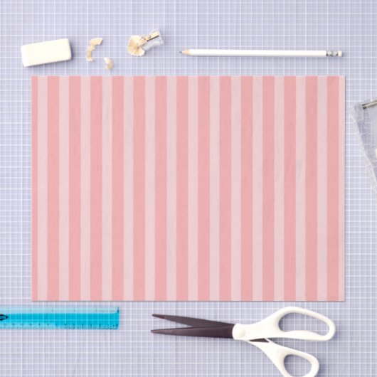 Roze Strepen Vrouwelijke Verjaardag Tissuepapier (Craft)