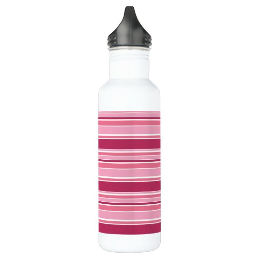 Roze strepen waterfles  (Links)
