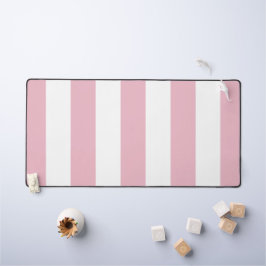 Roze strepen, witte strepen, gestreept patroon bureaumat