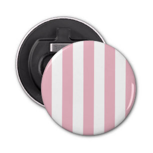 Roze strepen, witte strepen, gestreept patroon button flesopener
