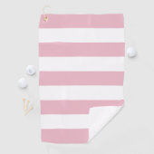 Roze strepen, witte strepen, gestreept patroon golfhanddoek (Insitu)