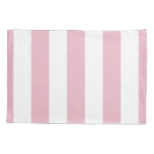 Roze strepen, witte strepen, gestreept patroon kussensloop (Achterkant)