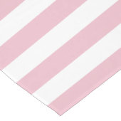 Roze strepen, witte strepen, gestreept patroon medium tafelloper (Hoek)