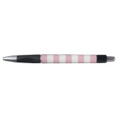 Roze strepen, witte strepen, gestreept patroon pen (Voorkant)