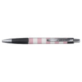 Roze strepen, witte strepen, gestreept patroon pen (Achterkant)