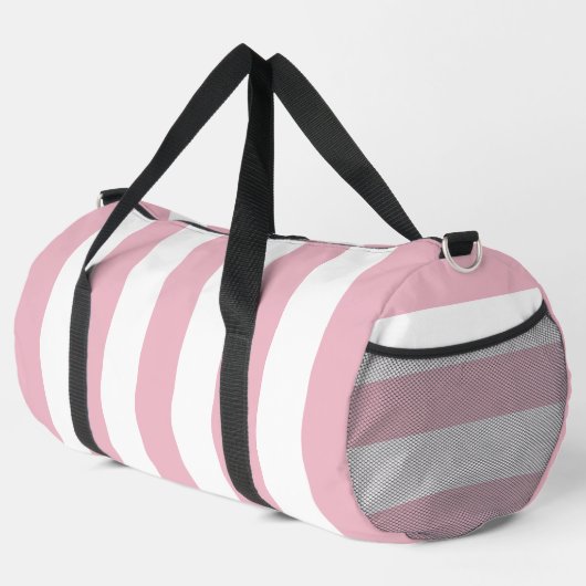 Roze strepen, witte strepen, gestreept patroon plunjezak (Rechterhoek)