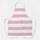 Roze strepen, witte strepen, gestreept patroon schort (Voorkant)