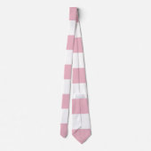 Roze strepen, witte strepen, gestreept patroon stropdas (Achterkant)