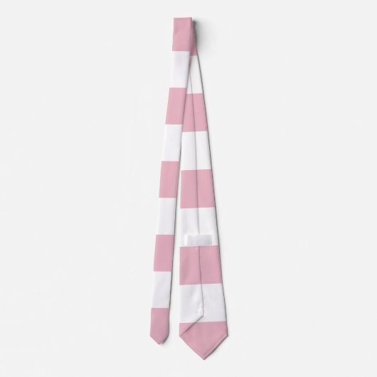 Roze strepen, witte strepen, gestreept patroon stropdas (Achterkant)