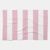 Roze strepen, witte strepen, gestreept patroon theedoek (Horizontaal)