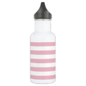 Roze strepen, witte strepen, gestreept patroon waterfles (Links)