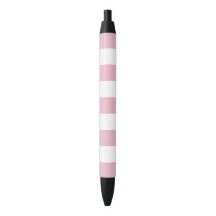 Roze strepen, witte strepen, gestreept patroon zwarte inkt pen