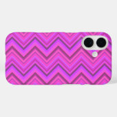 Roze strepen zigzagpatroon Case-Mate iPhone case (Achterkant (horizontaal))