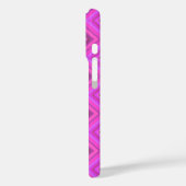 Roze strepen zigzagpatroon Case-Mate iPhone case (Achterkant / Links)