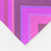 Roze strepen zigzagpatroon fleece deken (Hoek)