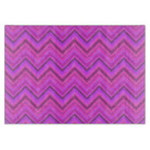 Roze strepen zigzagpatroon snijplank (Voorkant)