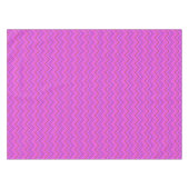 Roze strepen zigzagpatroon tafelkleed (Voorkant (Horizontaal))