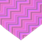 Roze strepen zigzagpatroon tafelkleed (Gekanteld)